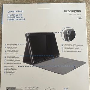 Kensington Black Universal Folio for Tablet NWT